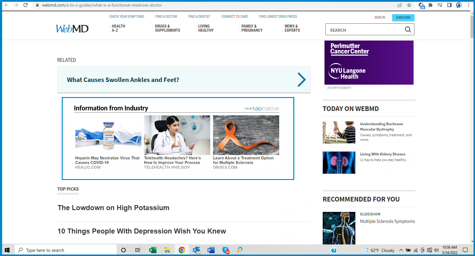 Native Advertising and Targeting – WebMD