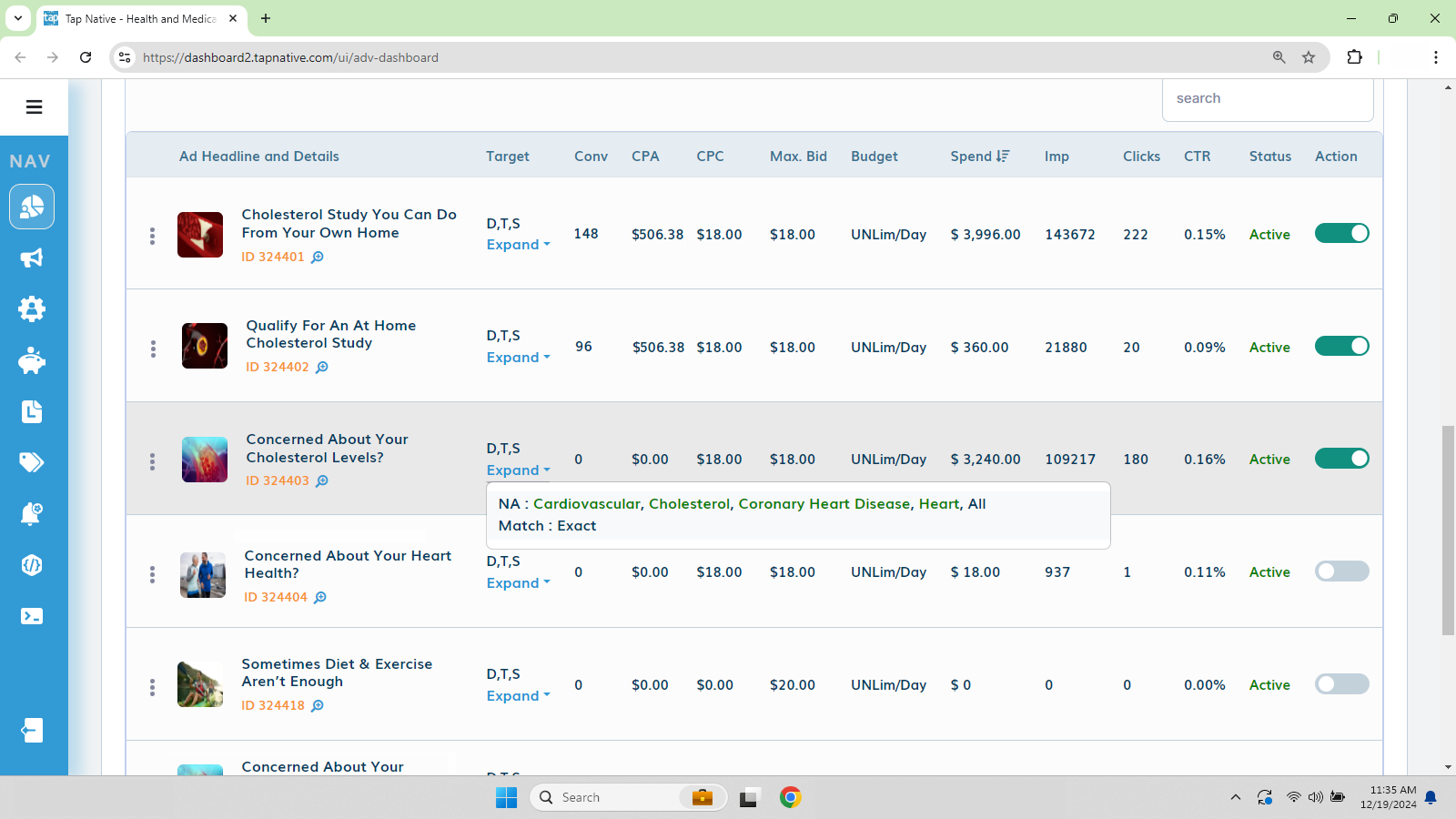 Dashboard